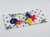 Skulls, Dots, and Floral Headband-Turban Twist and Yoga Styles | Sweet Stitch Novelties - Sweet Stitch Novelties