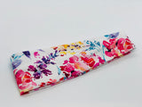 Watercolor Floral Headband-Turban Twist and Yoga Styles | Sweet Stitch Novelties