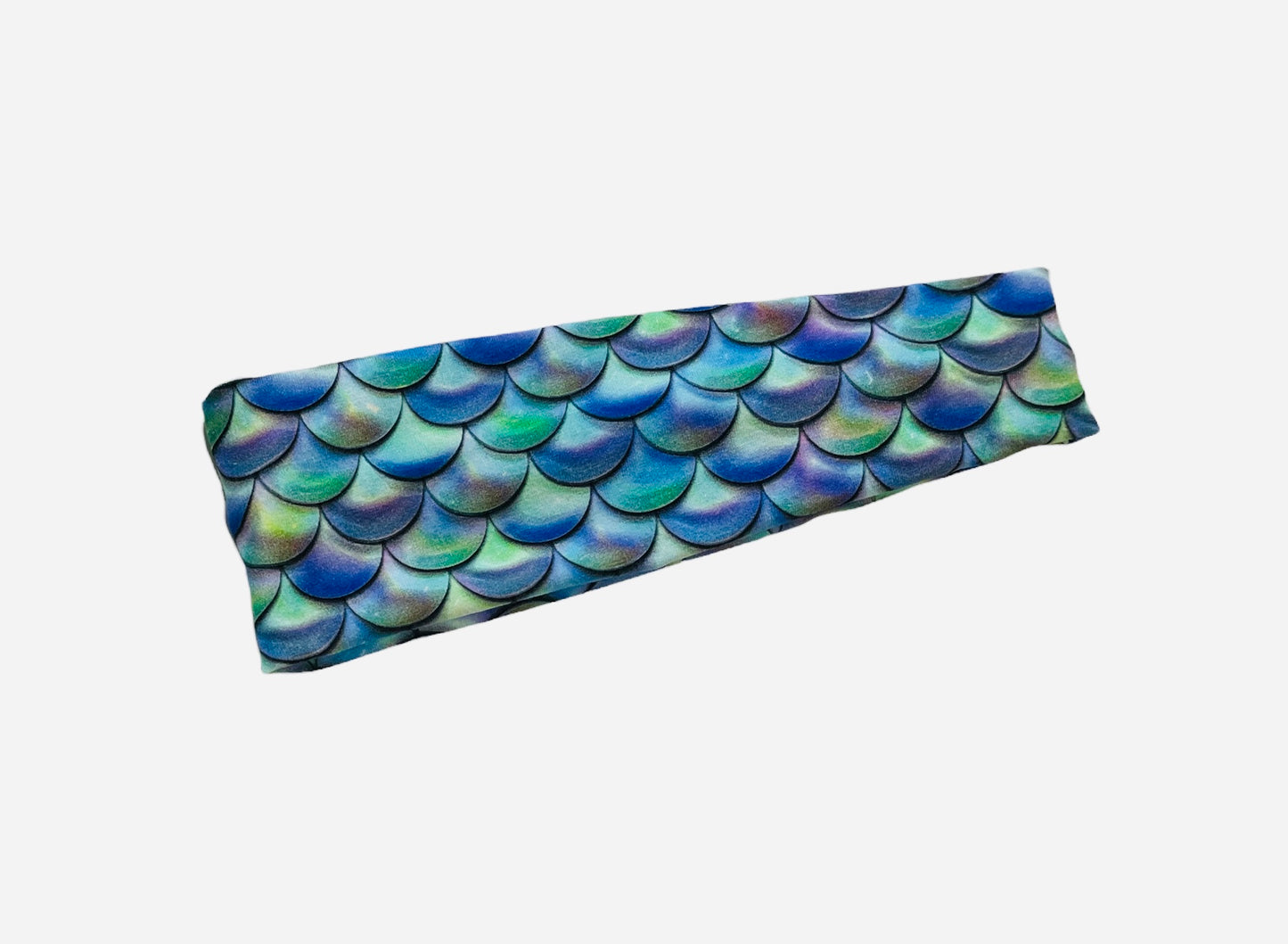 Watercolor Mermaid Scales Headband-Turban Twist and Yoga Styles  |  Sweet Stitch Novelties