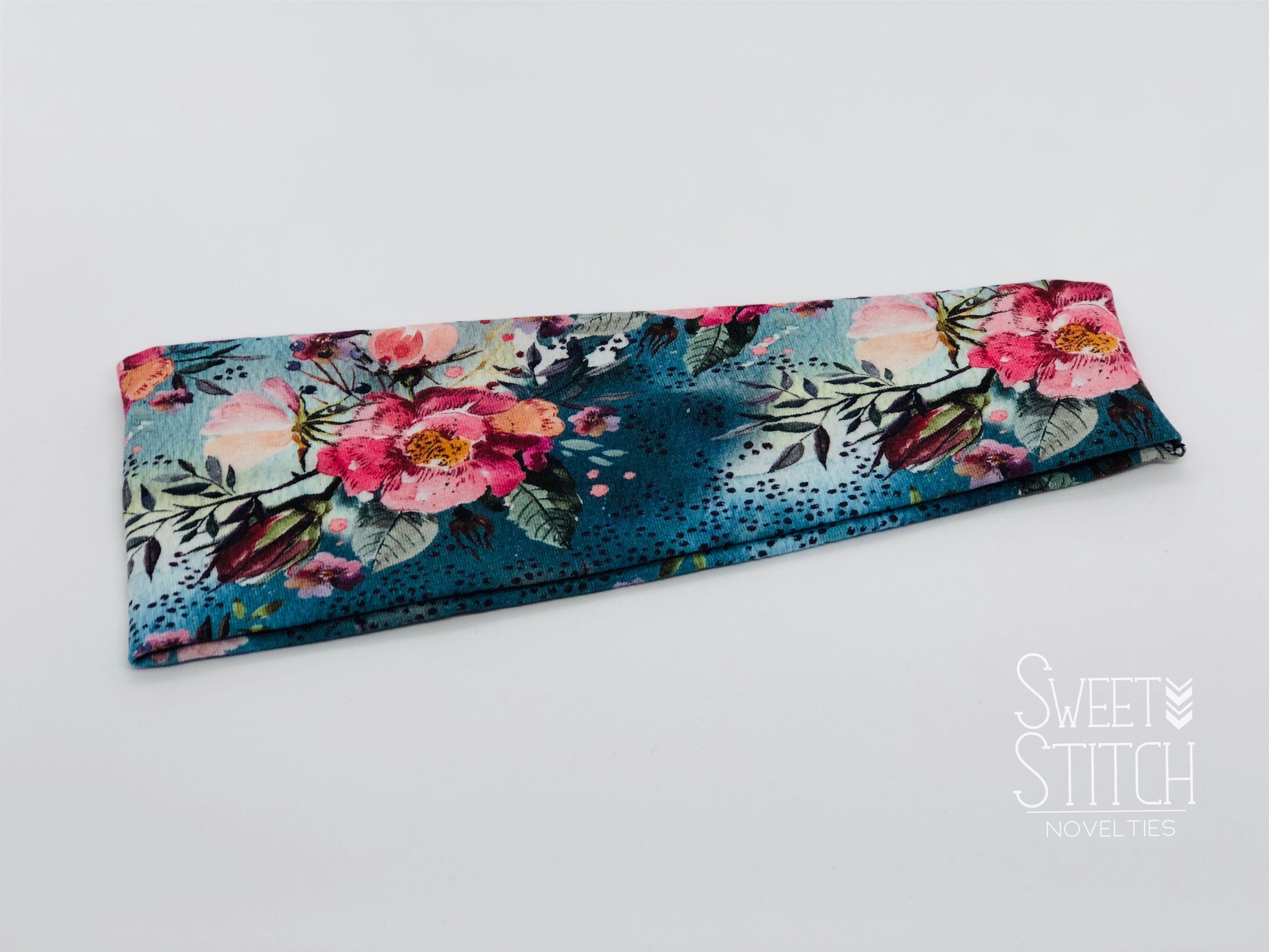 Rosehip Blooms Headband-Turban Twist and Yoga Styles | Sweet Stitch Novelties - Sweet Stitch Novelties