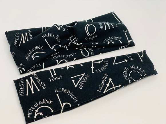 Spells Headband-Turban Twist and Yoga Styles  |  Sweet Stitch Novelties