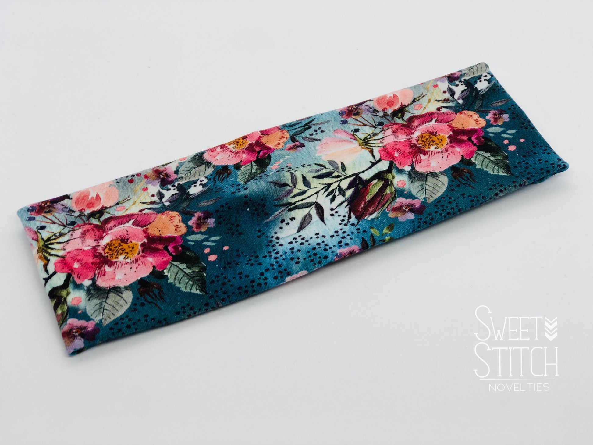 Rosehip Blooms Headband-Turban Twist and Yoga Styles | Sweet Stitch Novelties - Sweet Stitch Novelties