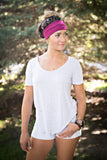 Roses on Black Stripes Headband-Turban Twist and Yoga Styles | Sweet Stitch Novelties - Sweet Stitch Novelties