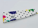 Skulls, Dots, and Floral Headband-Turban Twist and Yoga Styles | Sweet Stitch Novelties - Sweet Stitch Novelties