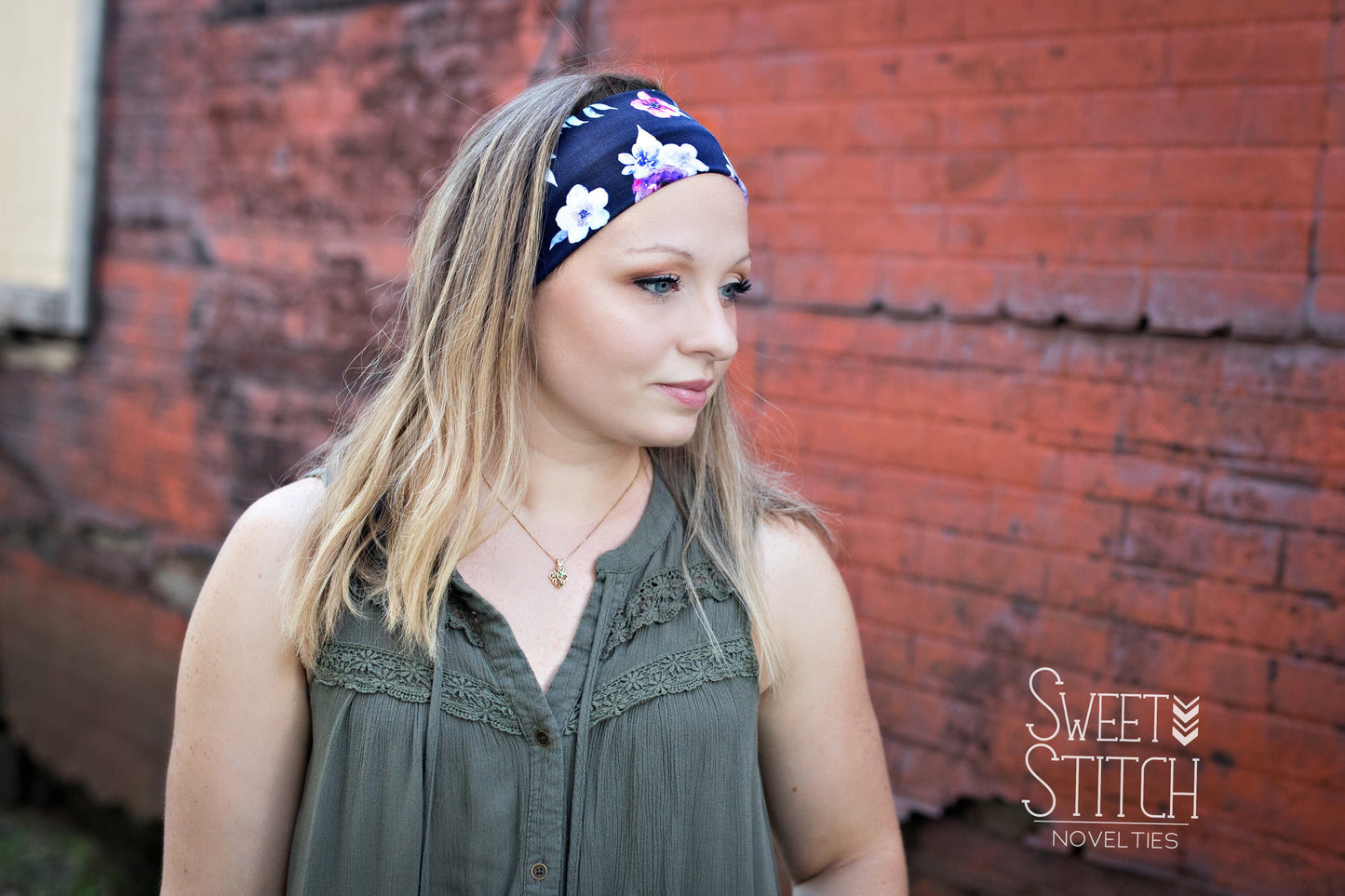 Inked Glitter Headband-Turban Twist and Yoga Styles | Sweet Stitch Novelties