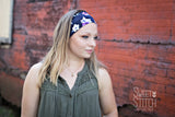 Pastel Blue Adage Headband-Turban Twist and Yoga Styles | Sweet Stitch Novelties