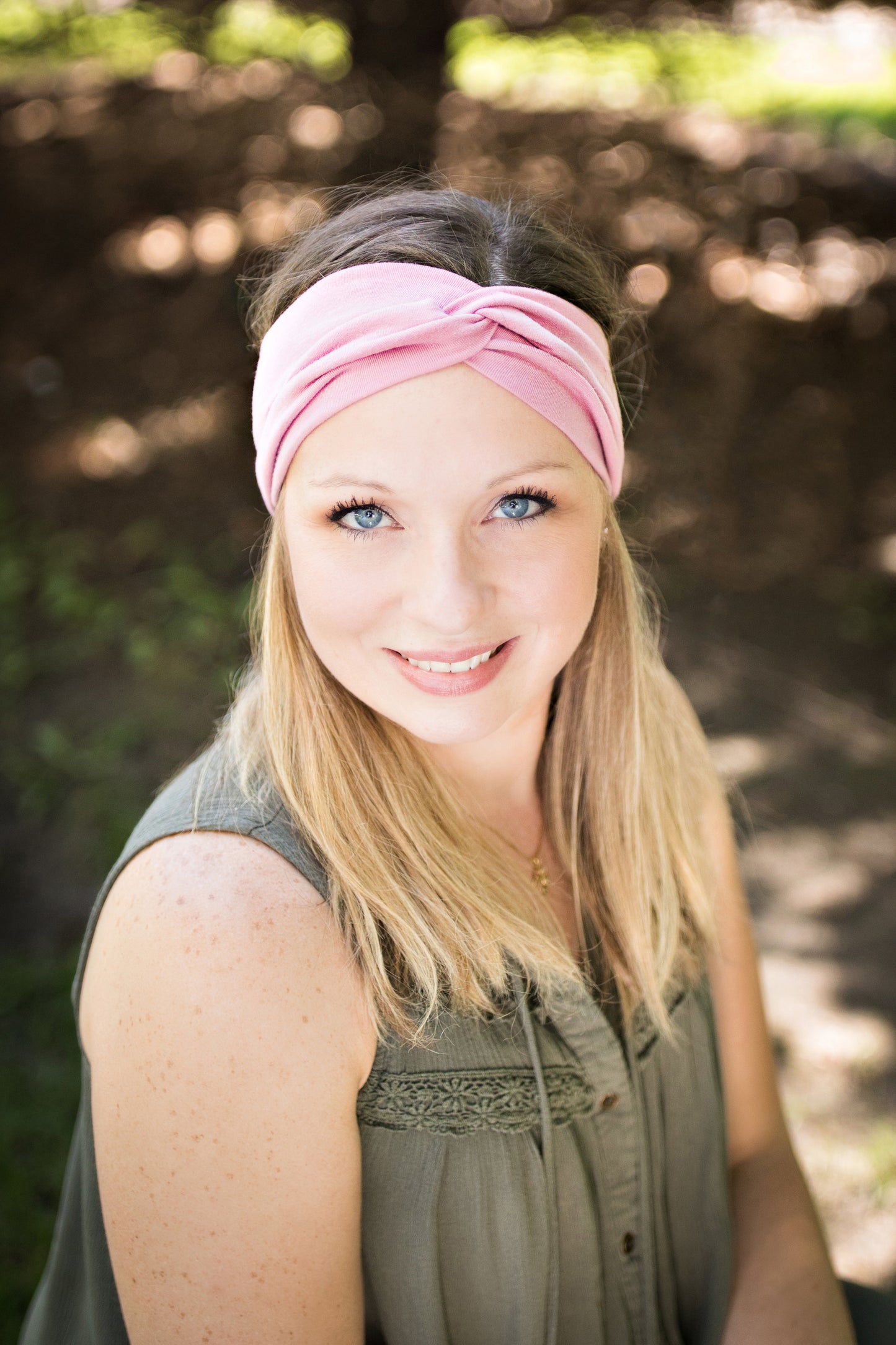 Peach Floral Combo TURBAN TWIST Headband