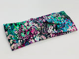 Watercolor Snakeskin Headband-Turban Twist and Yoga Styles  |  Sweet Stitch Novelties