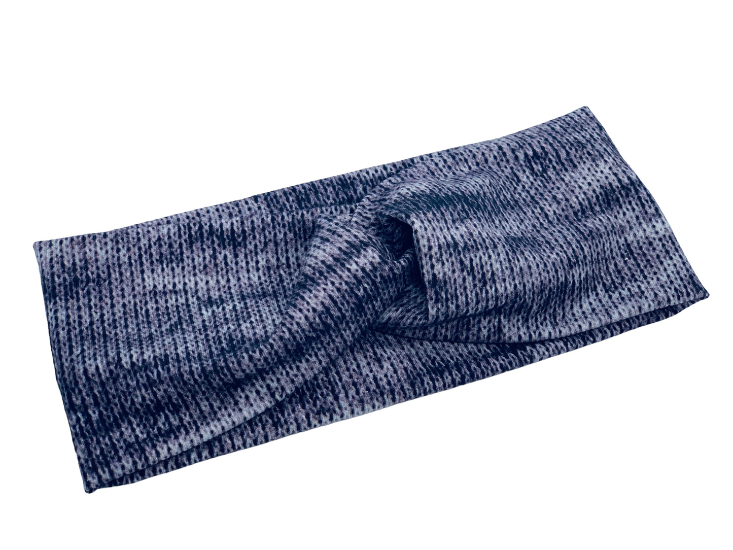 Charcoal Knit Headband-Twist or Yoga  |  Sweet Stitch Novelties