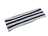 Black and White Striped Headband-Twist or Yoga | Sweet Stitch Novelties