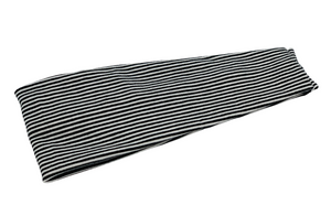 Black Mini Stripe Headband-Twist or Yoga | Sweet Stitch Novelties